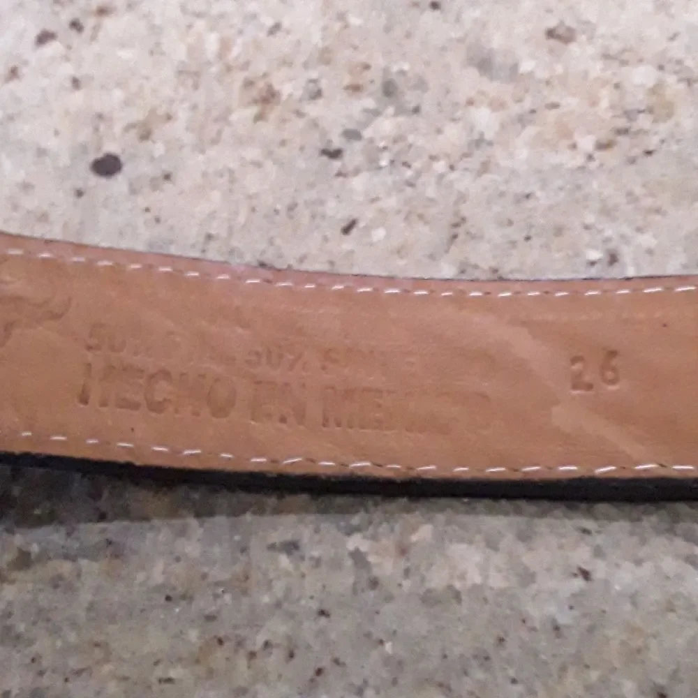 Kids Belt with Horse Design in Black and Brown